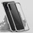 Luxury Aluminum Metal Frame Mirror Cover Case 360 Degrees LK3 for Samsung Galaxy S20 Ultra 5G Silver