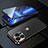 Luxury Aluminum Metal Frame Mirror Cover Case 360 Degrees M01 for Apple iPhone 13 Pro Max Black