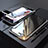 Luxury Aluminum Metal Frame Mirror Cover Case 360 Degrees M01 for Apple iPhone 7 Plus Silver