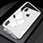 Luxury Aluminum Metal Frame Mirror Cover Case 360 Degrees M01 for Apple iPhone X White