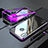 Luxury Aluminum Metal Frame Mirror Cover Case 360 Degrees M01 for Huawei Nova 3i Purple