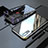 Luxury Aluminum Metal Frame Mirror Cover Case 360 Degrees M01 for Huawei P20 Black