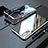 Luxury Aluminum Metal Frame Mirror Cover Case 360 Degrees M01 for Huawei P20 Silver