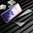 Luxury Aluminum Metal Frame Mirror Cover Case 360 Degrees M01 for OnePlus 7T Pro