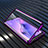 Luxury Aluminum Metal Frame Mirror Cover Case 360 Degrees M01 for Oppo A31 Purple