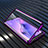 Luxury Aluminum Metal Frame Mirror Cover Case 360 Degrees M01 for Oppo A8 Purple