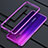 Luxury Aluminum Metal Frame Mirror Cover Case 360 Degrees M01 for Oppo Reno Purple