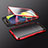 Luxury Aluminum Metal Frame Mirror Cover Case 360 Degrees M01 for Samsung Galaxy A80 Red