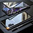 Luxury Aluminum Metal Frame Mirror Cover Case 360 Degrees M01 for Samsung Galaxy Note 10 Plus 5G Black