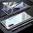 Luxury Aluminum Metal Frame Mirror Cover Case 360 Degrees M01 for Samsung Galaxy Note 10 Plus Silver