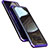 Luxury Aluminum Metal Frame Mirror Cover Case 360 Degrees M01 for Samsung Galaxy Note 8 Duos N950F Purple