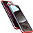 Luxury Aluminum Metal Frame Mirror Cover Case 360 Degrees M01 for Samsung Galaxy Note 8 Red