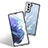 Luxury Aluminum Metal Frame Mirror Cover Case 360 Degrees M01 for Samsung Galaxy S21 FE 5G