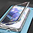Luxury Aluminum Metal Frame Mirror Cover Case 360 Degrees M01 for Samsung Galaxy S22 5G