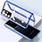 Luxury Aluminum Metal Frame Mirror Cover Case 360 Degrees M01 for Samsung Galaxy S22 Ultra 5G
