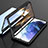Luxury Aluminum Metal Frame Mirror Cover Case 360 Degrees M01 for Samsung Galaxy S23 Plus 5G Black