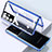 Luxury Aluminum Metal Frame Mirror Cover Case 360 Degrees M01 for Samsung Galaxy S24 Ultra 5G