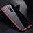 Luxury Aluminum Metal Frame Mirror Cover Case 360 Degrees M01 for Samsung Galaxy S9 Plus Red and Black