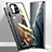 Luxury Aluminum Metal Frame Mirror Cover Case 360 Degrees M01 for Xiaomi Mi 11 5G Black