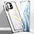 Luxury Aluminum Metal Frame Mirror Cover Case 360 Degrees M01 for Xiaomi Mi 11 5G Silver