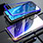 Luxury Aluminum Metal Frame Mirror Cover Case 360 Degrees M01 for Xiaomi Mi 9 Blue