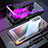Luxury Aluminum Metal Frame Mirror Cover Case 360 Degrees M01 for Xiaomi Mi 9 SE Purple