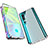 Luxury Aluminum Metal Frame Mirror Cover Case 360 Degrees M01 for Xiaomi Mi Note 10 Silver