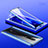 Luxury Aluminum Metal Frame Mirror Cover Case 360 Degrees M01 for Xiaomi Redmi K20 Blue