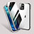 Luxury Aluminum Metal Frame Mirror Cover Case 360 Degrees M02 for Apple iPhone 13 Mini