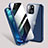 Luxury Aluminum Metal Frame Mirror Cover Case 360 Degrees M02 for Apple iPhone 13 Mini Blue