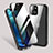 Luxury Aluminum Metal Frame Mirror Cover Case 360 Degrees M02 for Apple iPhone 14 Plus Black