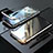 Luxury Aluminum Metal Frame Mirror Cover Case 360 Degrees M02 for Apple iPhone X Silver