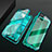 Luxury Aluminum Metal Frame Mirror Cover Case 360 Degrees M02 for Huawei Nova 7i Green