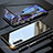 Luxury Aluminum Metal Frame Mirror Cover Case 360 Degrees M02 for Samsung Galaxy Note 10 5G Black