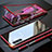 Luxury Aluminum Metal Frame Mirror Cover Case 360 Degrees M02 for Samsung Galaxy Note 10 Red