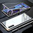 Luxury Aluminum Metal Frame Mirror Cover Case 360 Degrees M02 for Samsung Galaxy Note 10 Silver