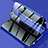Luxury Aluminum Metal Frame Mirror Cover Case 360 Degrees M02 for Samsung Galaxy S21 5G Blue
