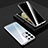 Luxury Aluminum Metal Frame Mirror Cover Case 360 Degrees M02 for Samsung Galaxy S21 Ultra 5G Silver