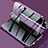 Luxury Aluminum Metal Frame Mirror Cover Case 360 Degrees M02 for Samsung Galaxy S23 5G Purple