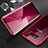 Luxury Aluminum Metal Frame Mirror Cover Case 360 Degrees M02 for Samsung Galaxy S8 Red