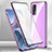 Luxury Aluminum Metal Frame Mirror Cover Case 360 Degrees M02 for Xiaomi Mi 12 Pro 5G Purple