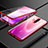 Luxury Aluminum Metal Frame Mirror Cover Case 360 Degrees M02 for Xiaomi Redmi K30 4G Red