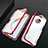 Luxury Aluminum Metal Frame Mirror Cover Case 360 Degrees M02 for Xiaomi Redmi K30 Pro 5G Red