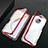 Luxury Aluminum Metal Frame Mirror Cover Case 360 Degrees M02 for Xiaomi Redmi K30 Pro Zoom Red