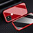 Luxury Aluminum Metal Frame Mirror Cover Case 360 Degrees M03 for Apple iPhone 11 Pro Max Red