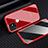 Luxury Aluminum Metal Frame Mirror Cover Case 360 Degrees M03 for Apple iPhone 11 Pro Red