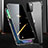 Luxury Aluminum Metal Frame Mirror Cover Case 360 Degrees M03 for Apple iPhone 13 Black