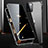 Luxury Aluminum Metal Frame Mirror Cover Case 360 Degrees M03 for Apple iPhone 14 Pro Max Black