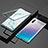 Luxury Aluminum Metal Frame Mirror Cover Case 360 Degrees M03 for Samsung Galaxy Note 10 Plus Green