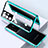 Luxury Aluminum Metal Frame Mirror Cover Case 360 Degrees M03 for Samsung Galaxy S21 Ultra 5G